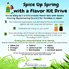 March Monthly Food Drive – Spice Up Spring
